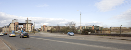 The site of the new Tesco at Cathcart Road